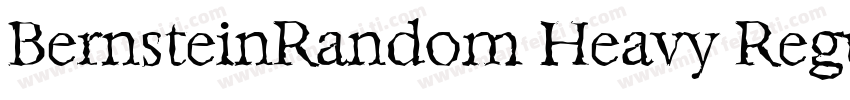 BernsteinRandom Heavy Regular字体转换